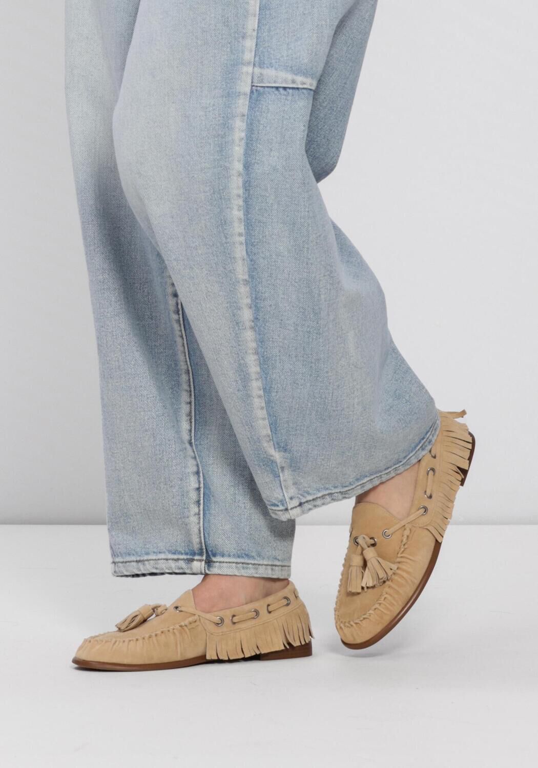 Beige NOTRE-V Loafers D25103 - large