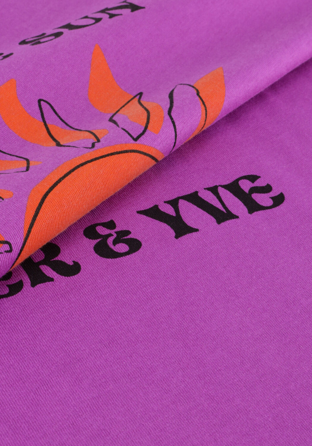 Paarse HARPER & YVE T-shirt SMILEY-SS - large