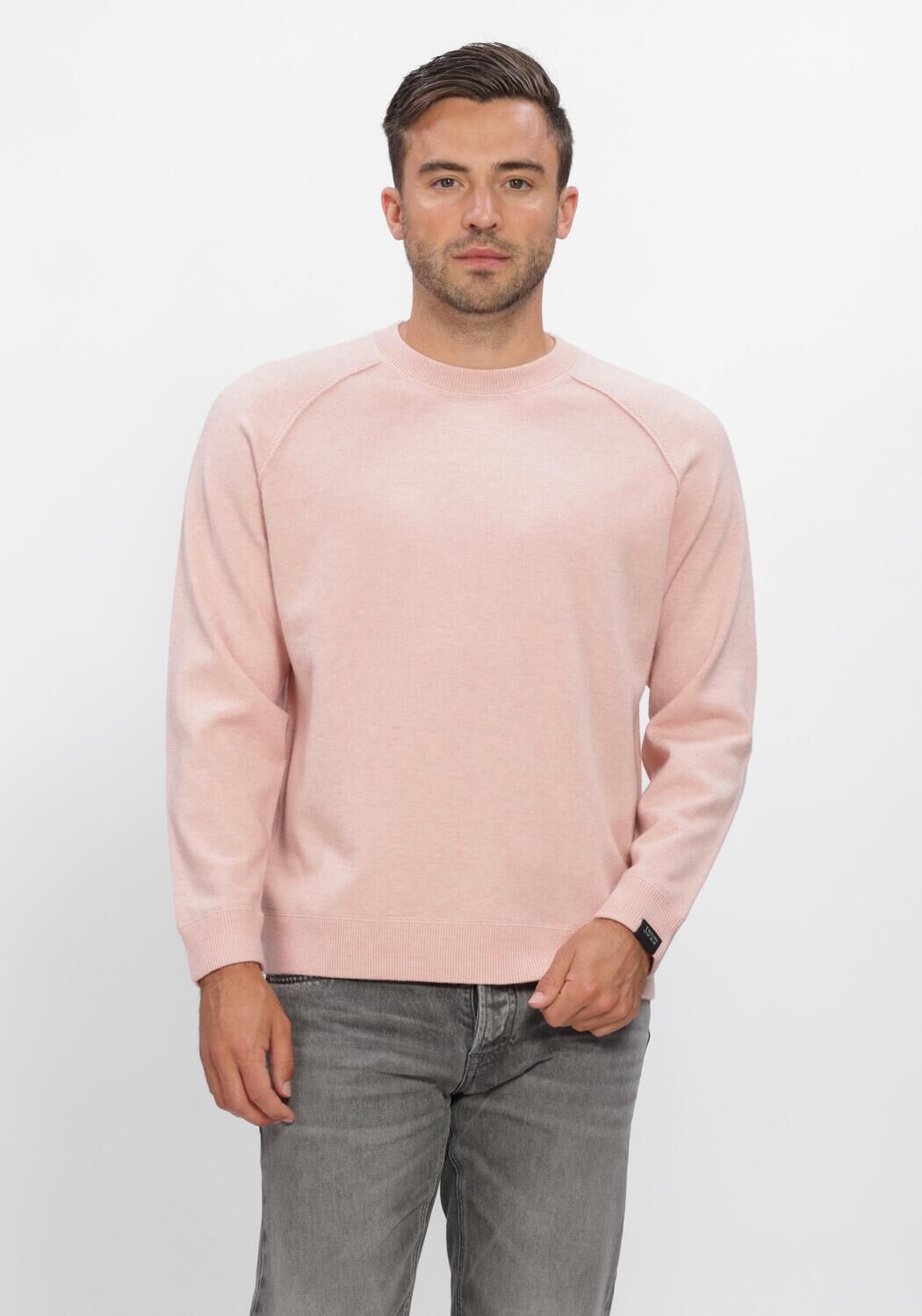 Lichtroze BUTCHER OF BLUE Trui CLIFDEN SWEAT CREW - large