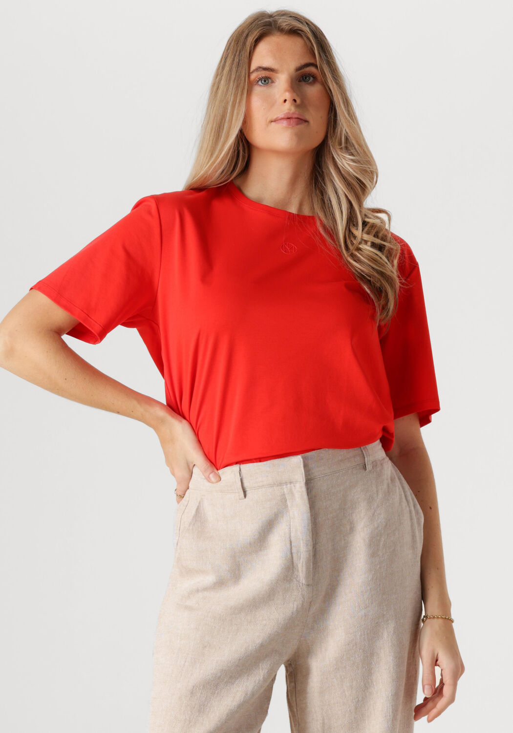 MSCH COPENHAGEN Dames Tops & T-shirts Mschmelea Icon Tee Rood