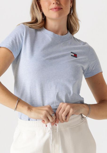 Lichtblauwe TOMMY JEANS T-shirt TJW REG BADGE TEE - large