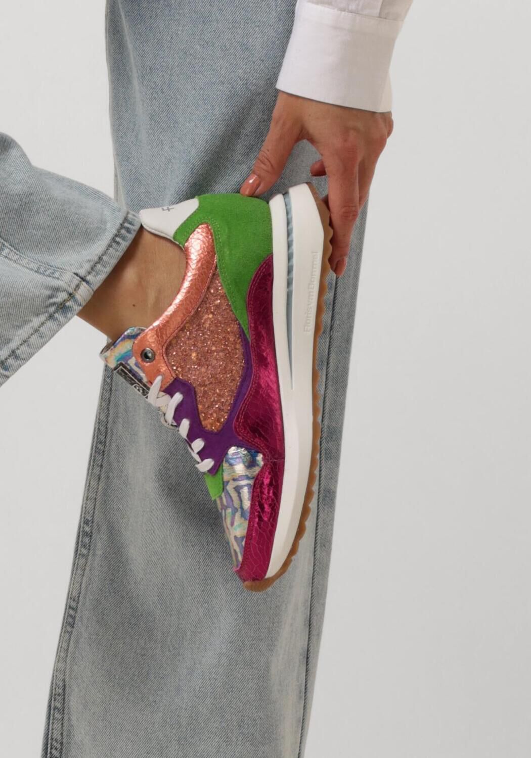 Roze FLORIS VAN BOMMEL Lage sneakers SFW-10119 - large