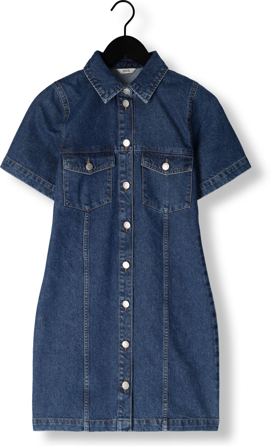 ENVII Dames Jurken Enace Ss Dress 6863 Donkerblauw