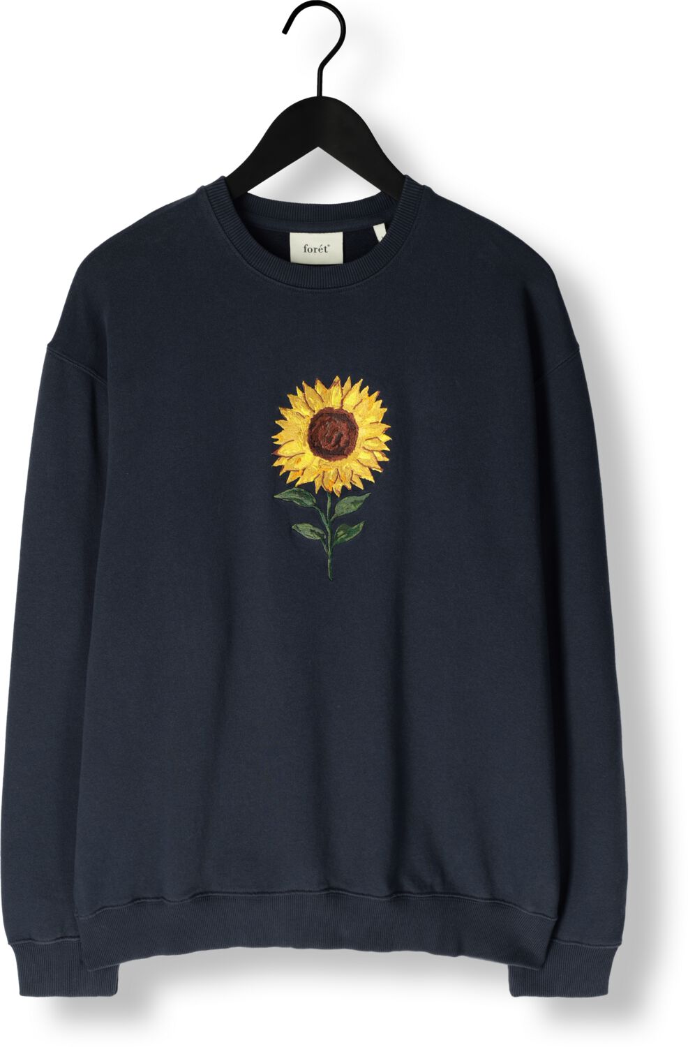 FORÉT Forét Heren Truien & Vesten Sun Embroidered Sweatshirt Donkerblauw