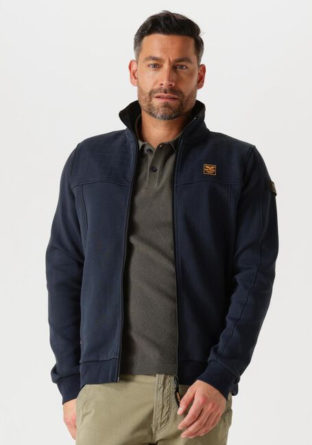 Blauwe PME LEGEND Jack ZIP JACKET SPACER LOOK SWEAT - large