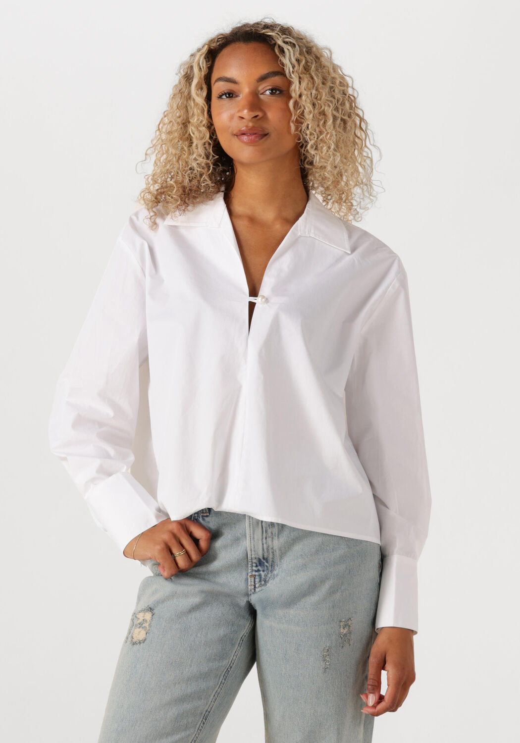 IBANA Dames Blouses Baily Blouse Wit