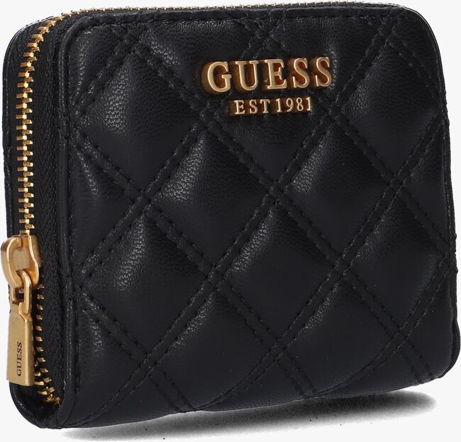 Zwarte GUESS Portemonnee GIULLY SLG SMALL ZIP AROUND - large