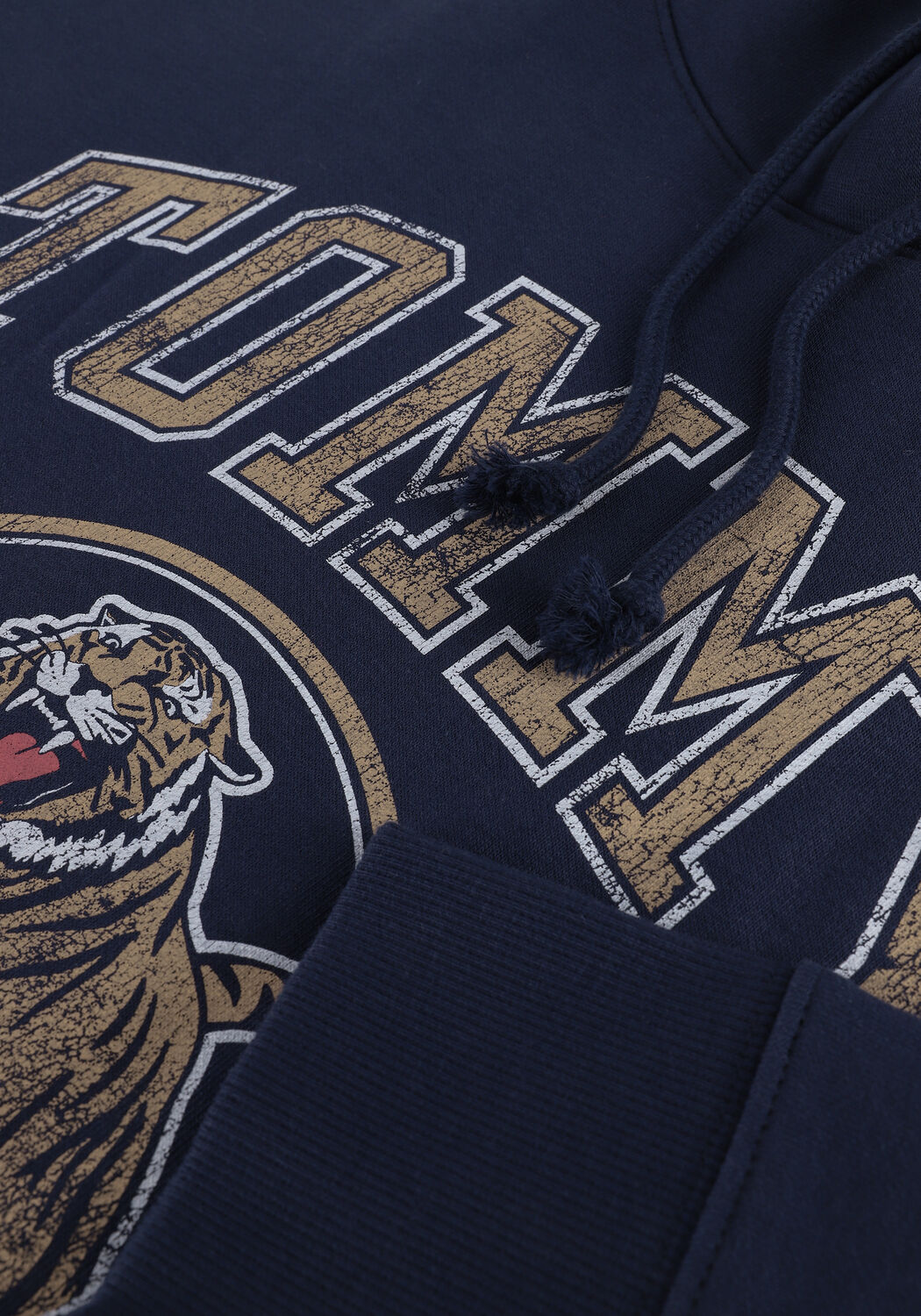 Donkerblauwe TOMMY JEANS Trui TJW RLXD COLLEGE TIGER 1 HOODIE - large