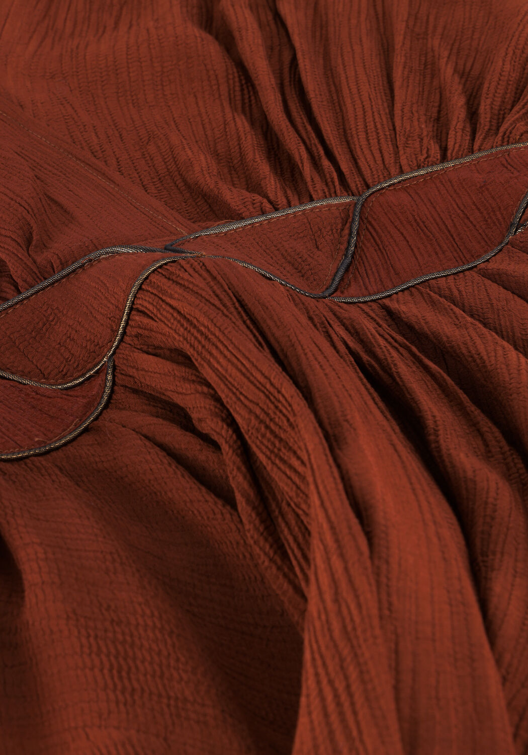 Bruine LOUIZON Mini jurk AMINE ROBE - large