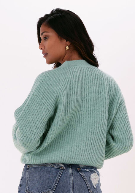 Groene SCOTCH & SODA Vest FUZZY KNITTED CARDIGAN - large