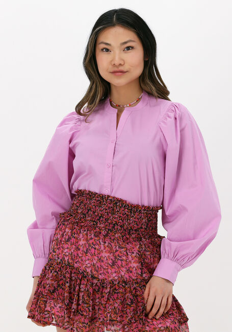 Roze MSCH COPENHAGEN Blouses HADDIS LS V-NECK SHIRT - large