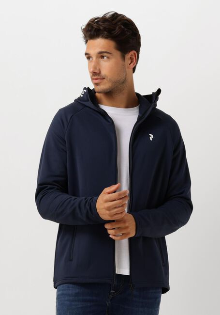 Donkerblauwe PEAK PERFORMANCE Vest M RIDE ZIP HOOD - large