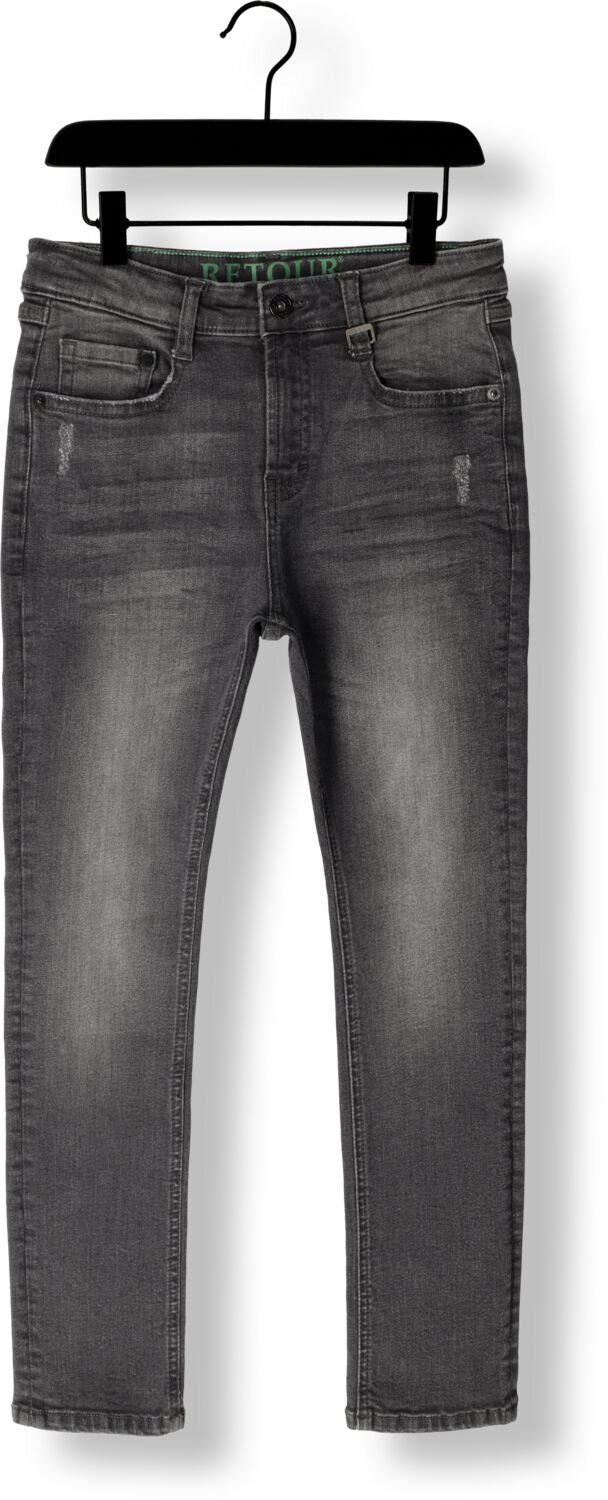 Retour Jeans straight leg jeans James dark grey denim
