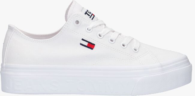 Witte TOMMY HILFIGER Lage sneakers TOMMY JEANS FLATFORM VULC - large