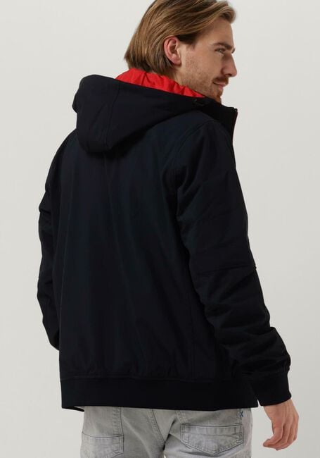 Donkerblauwe SCOTCH & SODA Jack STRETCH NYLON HOODED JACKET - large