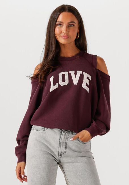 Bordeaux CATWALK JUNKIE Trui GRAPHIC SWEATER WITH CUT OUT - large