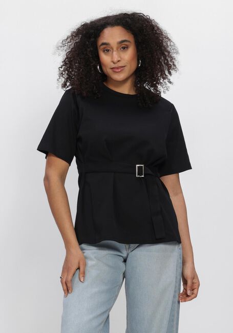 Zwarte MY ESSENTIAL WARDROBE Tops & T-shirts MWAPIR BELT TEE - large