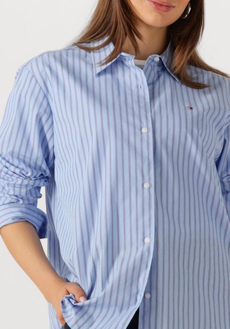 Blauwe TOMMY HILFIGER Blouses ESS POPLIN EASY FIT SHIRT - large