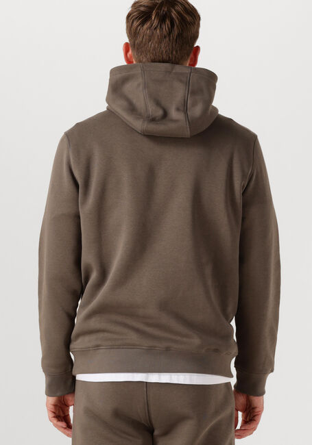 Taupe GENTI Trui BASIC LOGO HOODIE - large