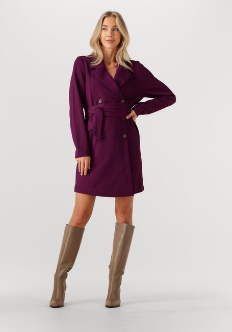 Paarse POM AMSTERDAM Mini jurk DRESS - PLUM - large