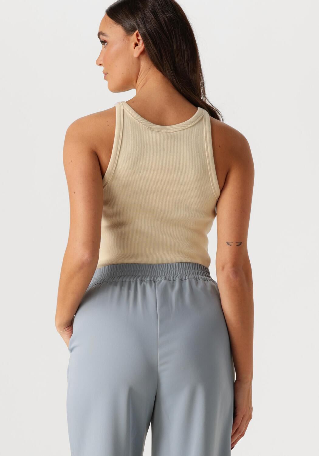 GESTUZ Dames Tops & T-shirts Gzdrew Logo Tank 2.0 Creme