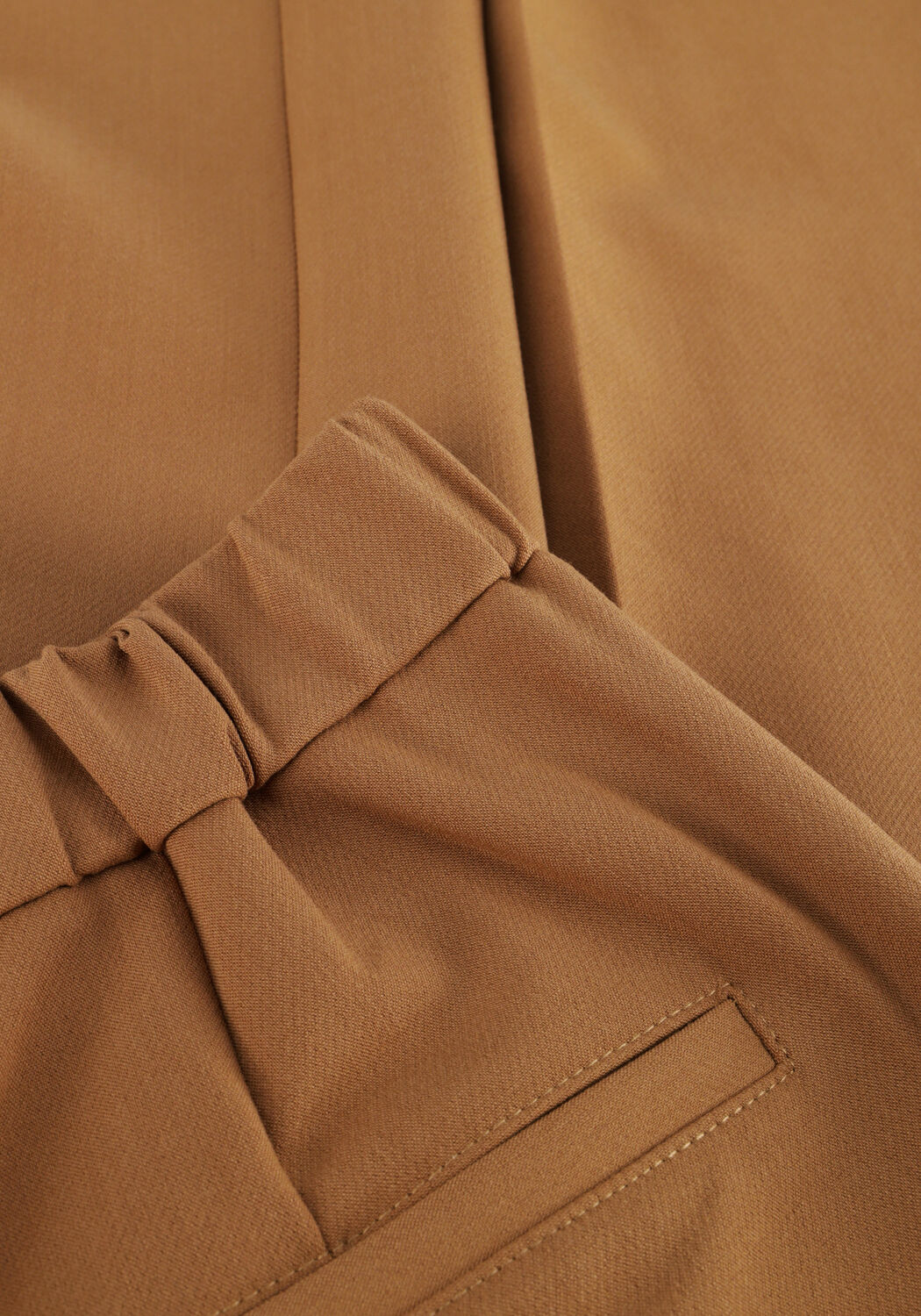 Bruine SUMMUM Wijde broek TROUSERS WIDE LEGS FOAM UNI - large