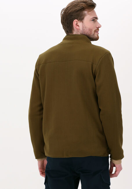 Donkergroene FORÉT Vest SILENCE FLEECE JACKET - large