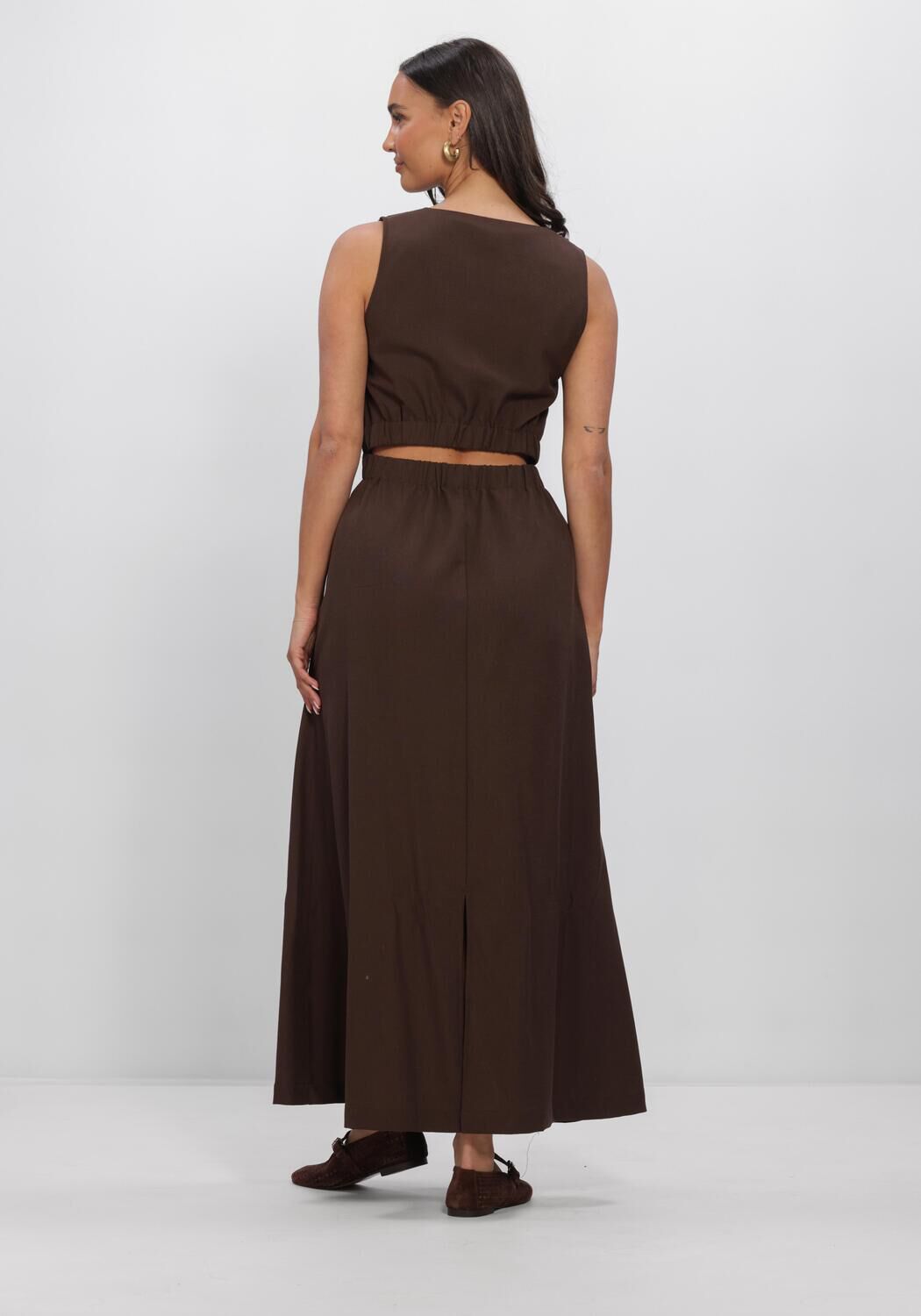 Bruine AIMEE THE LABEL Jurken MELINAHS DRESS - large