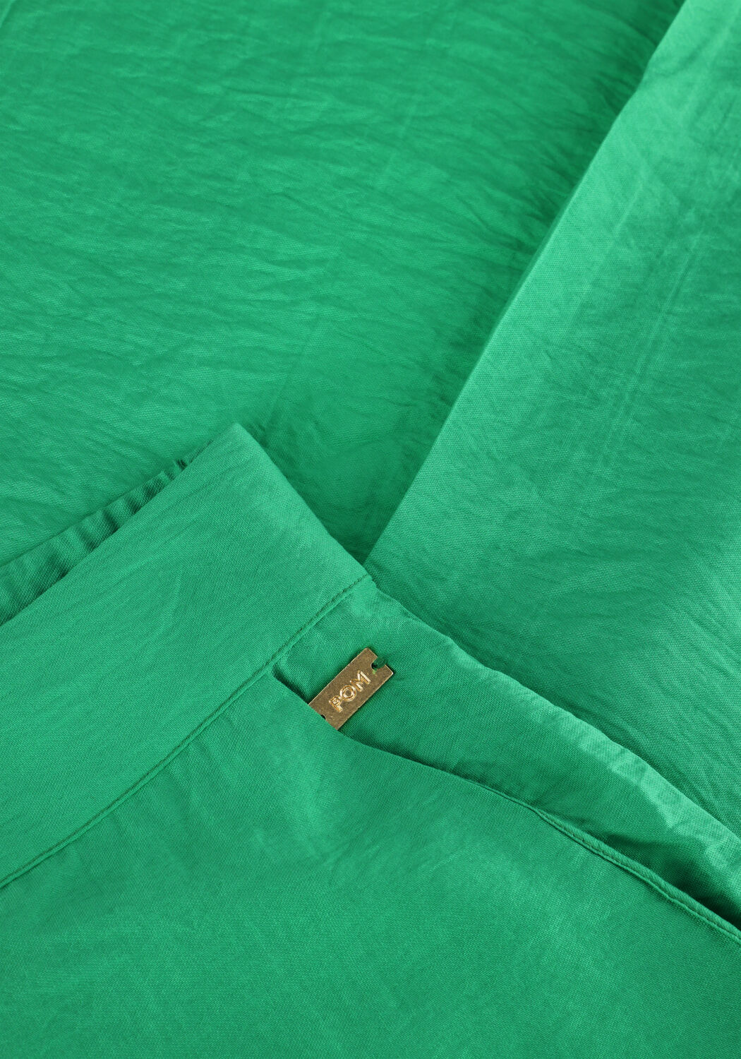 Groene POM AMSTERDAM Wijde broek LUSH GREEN PANTS - large