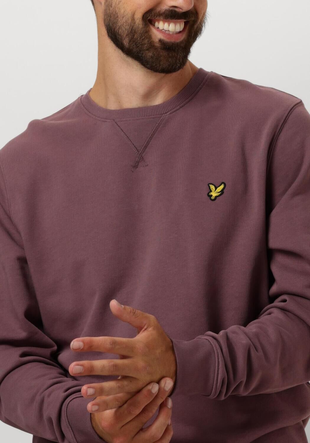 LYLE & SCOTT Heren Truien & Vesten Crew Neck Paars