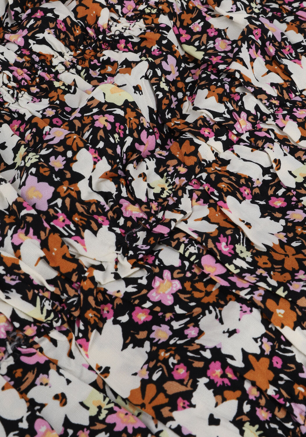 Zwarte COLOURFUL REBEL Minirok ELIZA FLOWER PLEATED MINI SKIRT - large