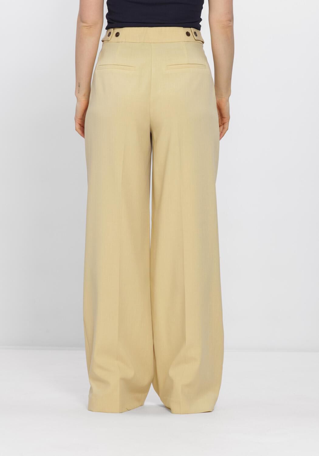 Gele CO'COUTURE Broeken NILANCC PLEAT LLPANT - large