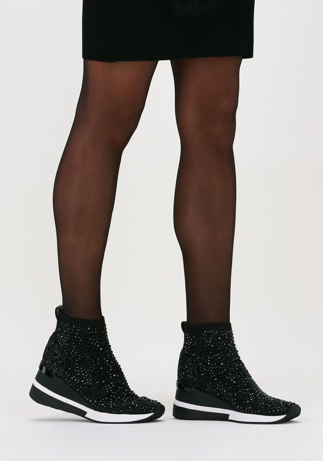 Zwarte MICHAEL KORS Hoge sneakers SKYLER BOOTIE - large