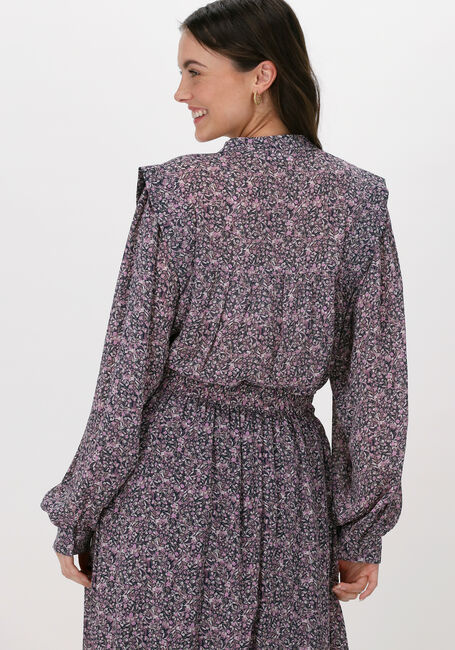 Paarse MSCH COPENHAGEN Blouses HEDDE RIKKELIE LS SHIRT AOP - large