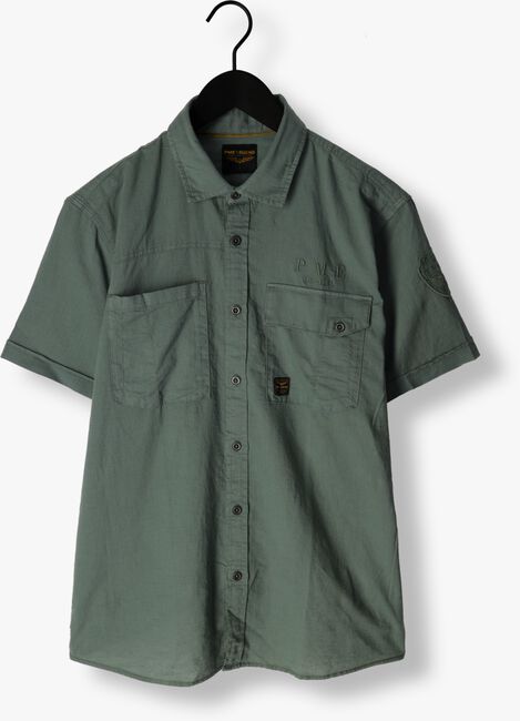Groene PME LEGEND Casual overhemd SHORT SLEEVE SHIRT CTN LINEN CARGO WALKER - large