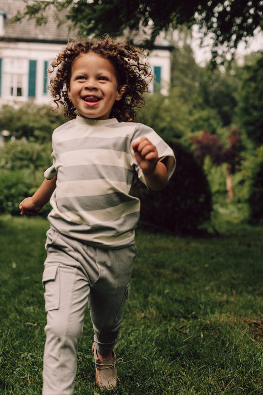 Grijze BAJE STUDIO T-shirt COVAS - large