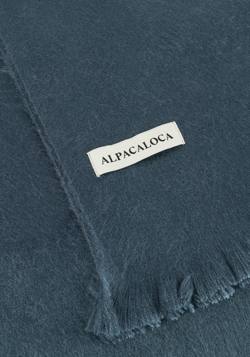 Blauwe ALPACA LOCA Sjaal SLIM SCARF - large