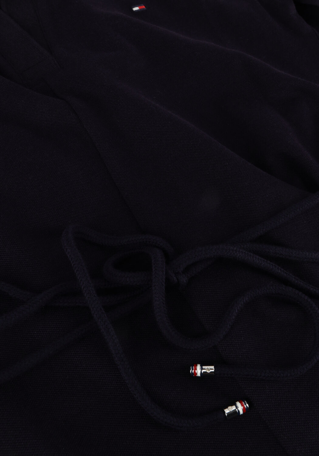 Donkerblauwe TOMMY HILFIGER Midi jurk OPN PLKT LYLL POLO DRESS - large