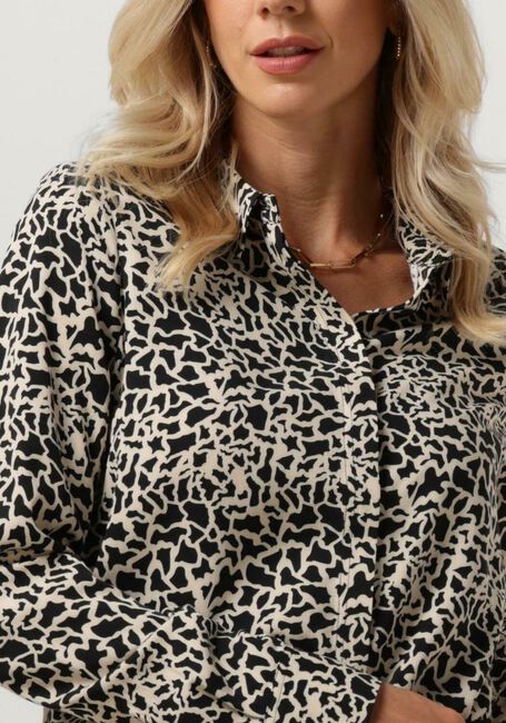 Zwarte ANOTHER LABEL Blouses DREISER CROC SHIRT L/S - large