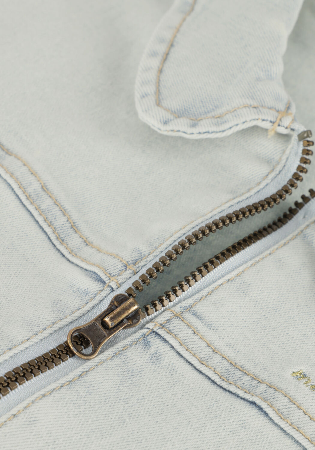 Lichtblauwe MOODSTREET Gilet GIRLS DENIM GILET - large