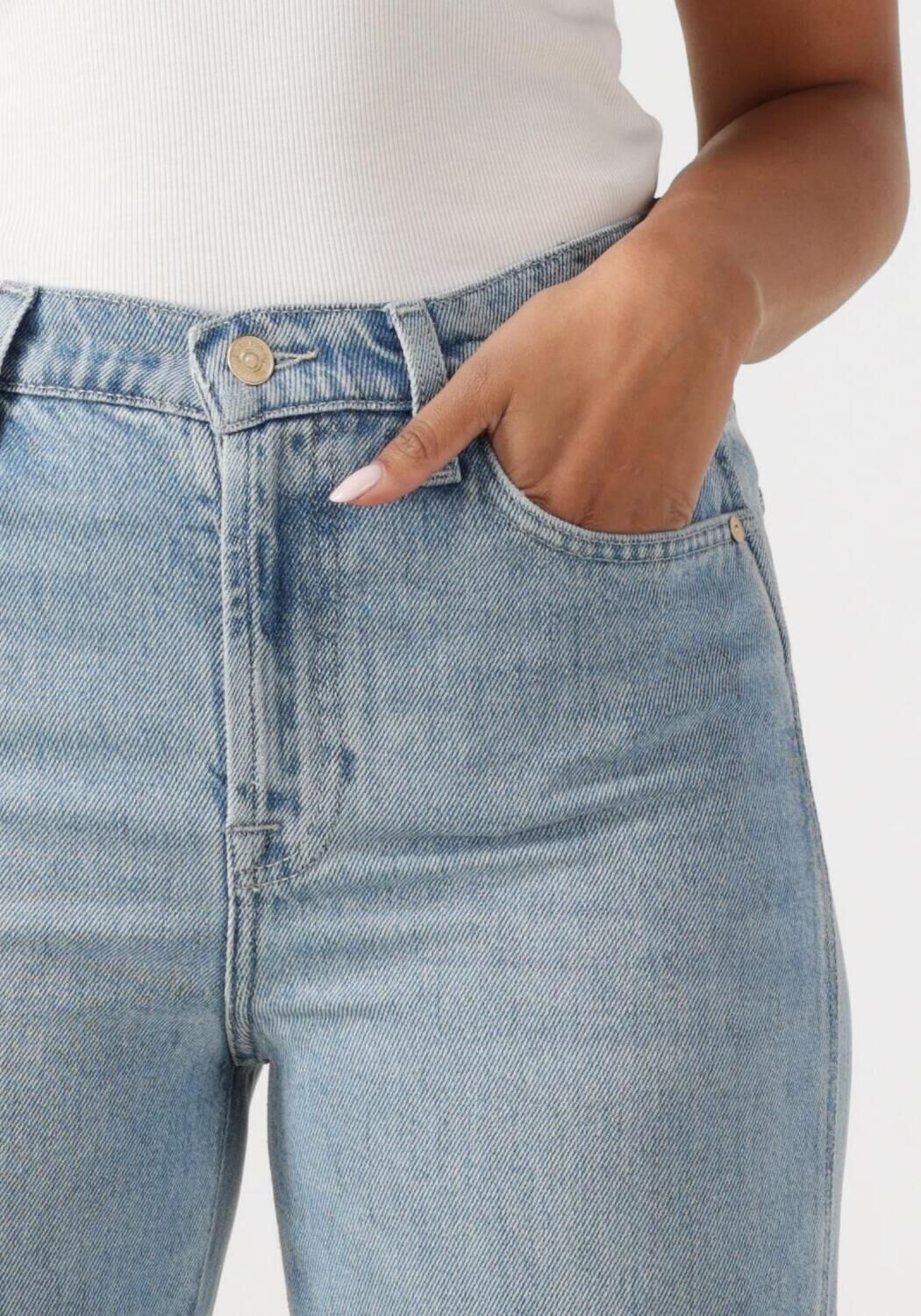7 FOR ALL MANKIND Dames Jeans Modern Dojo Tailorless Tre Lichtblauw