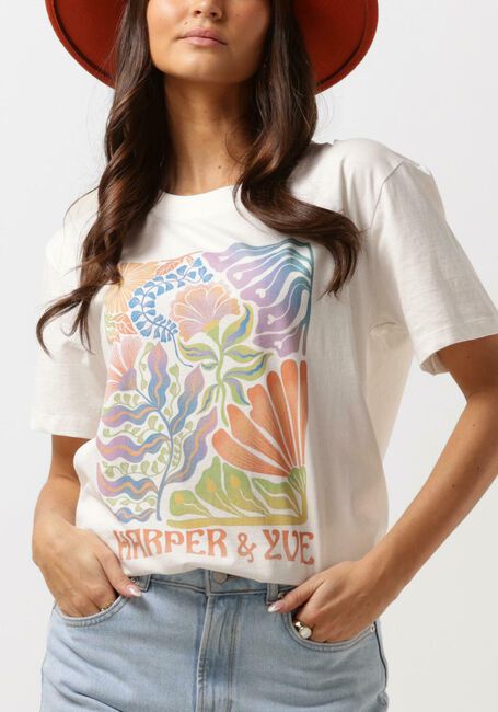 Gebroken wit HARPER & YVE T-shirt ARTY-SS - large