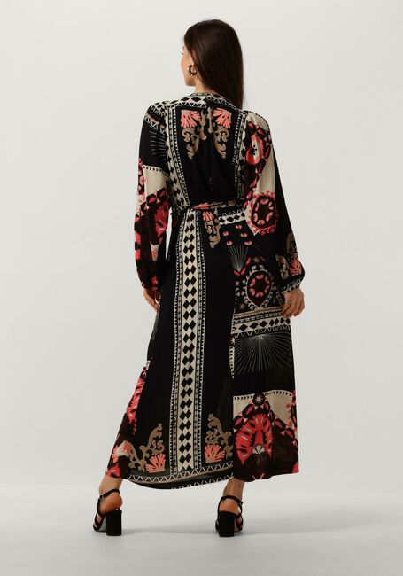 Zwarte SUMMUM Maxi jurk DRESS SCARF PRINT - large