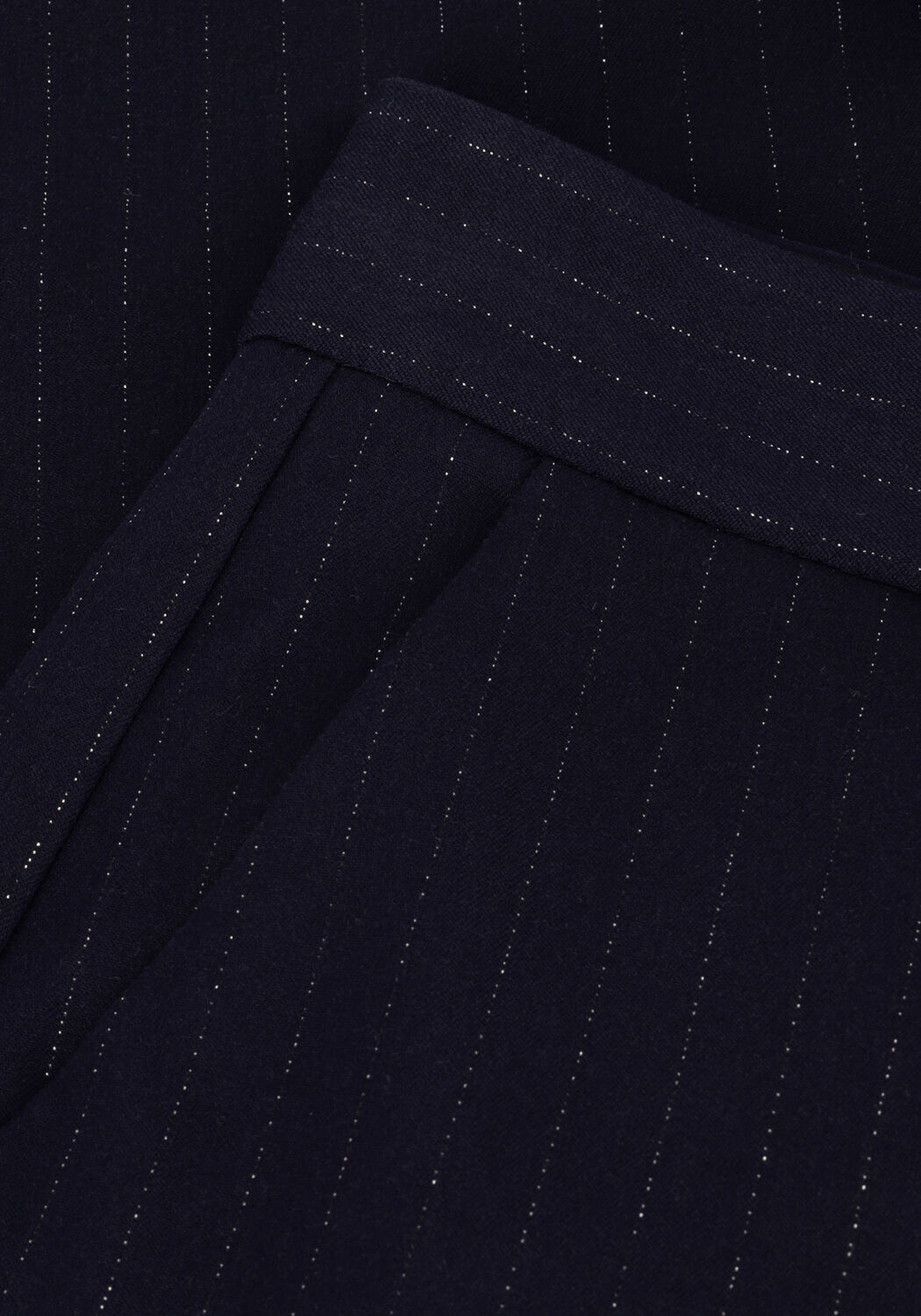 Donkerblauwe NUKUS Wijde broek NEW YORK PANTS STRIPE - large