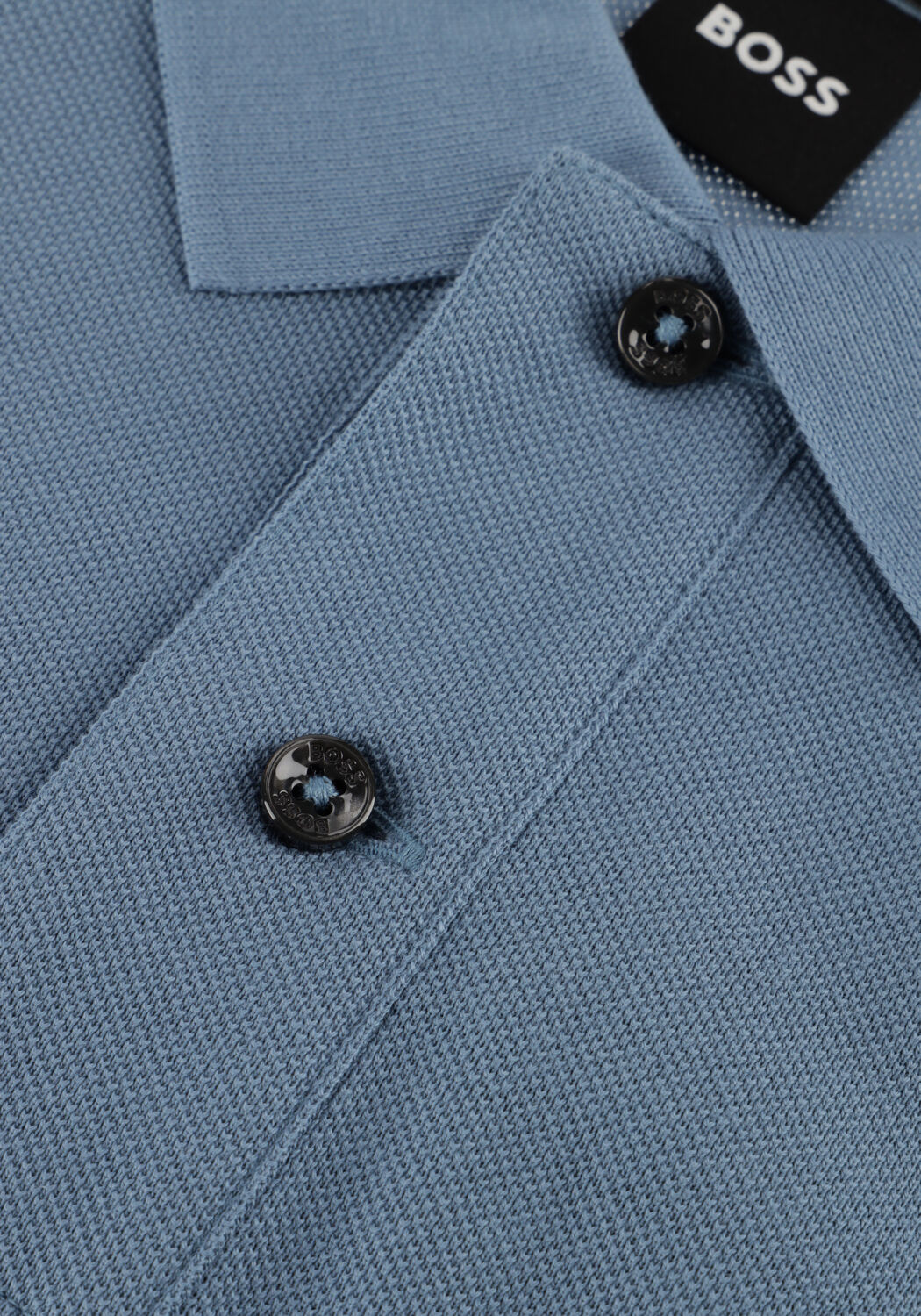 Lichtblauwe BOSS BLACK Polo PALLAS - large