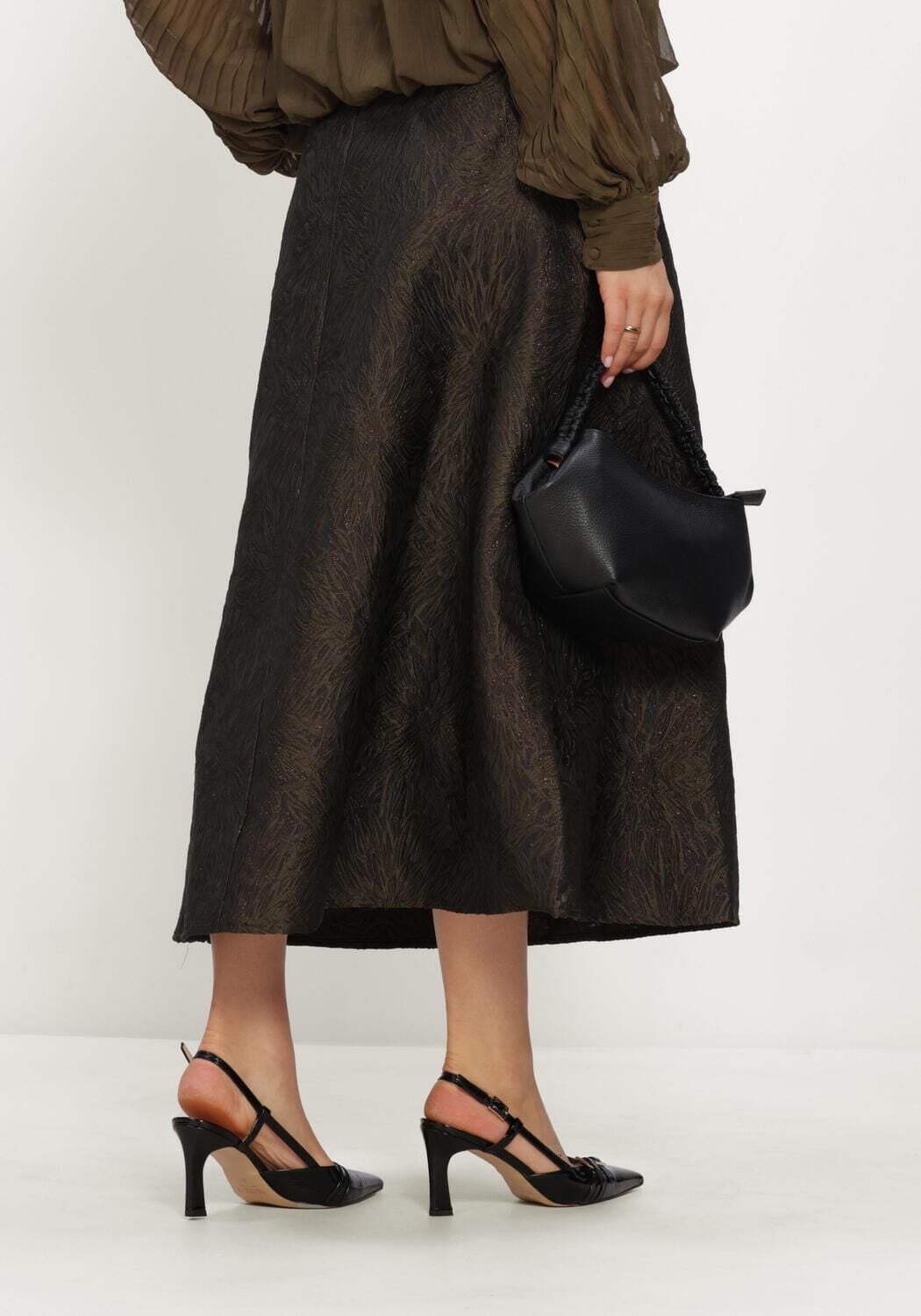 Y.A.S. YAS Dames Rokken Yasleroc Hw Ankle Skirt Groen