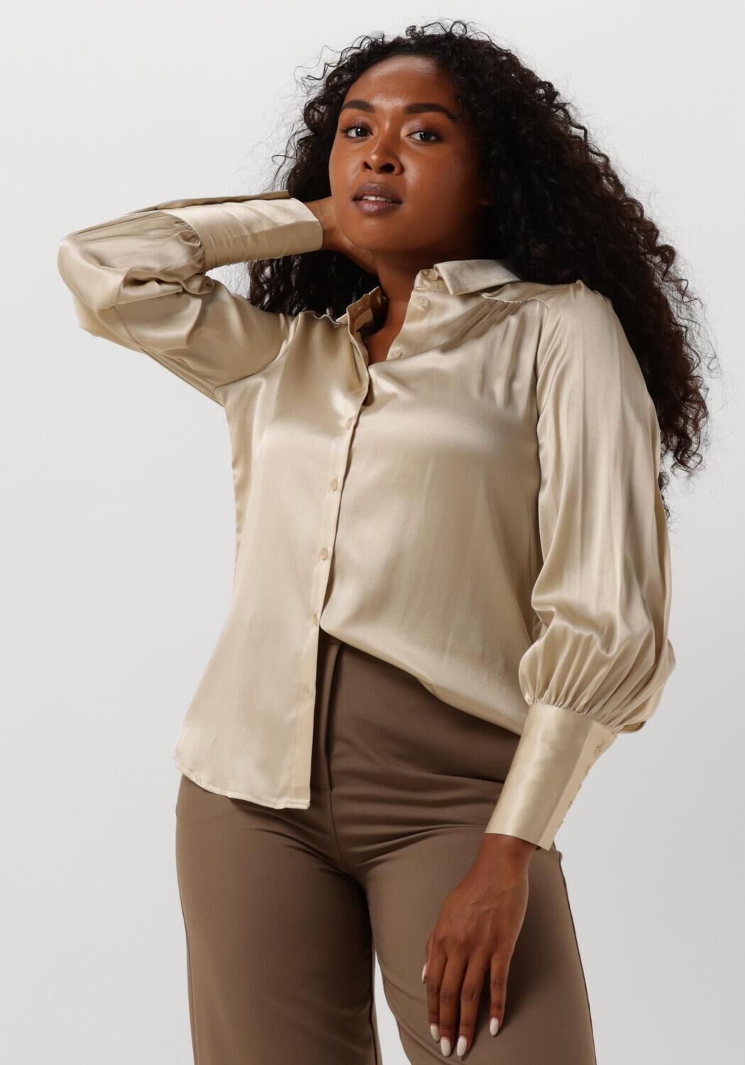 Dea Kudibal Elegante Beige Blouse Cadence Beige Dames