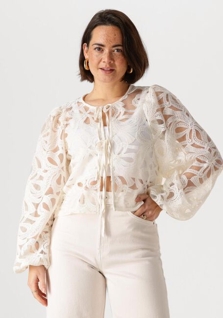 Ecru OBJECT Blouses OBJROSE L/S TOP - large