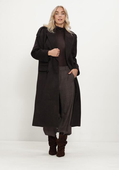 Bruine HAUTE L'AMITI&Eacute; Mantel LIDA TAILOR WOOL COAT - large