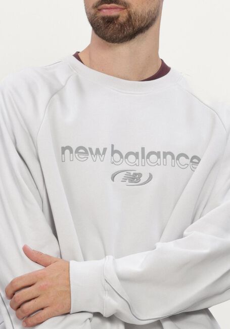 Grijze NEW BALANCE Sweater TS FT CRW - large